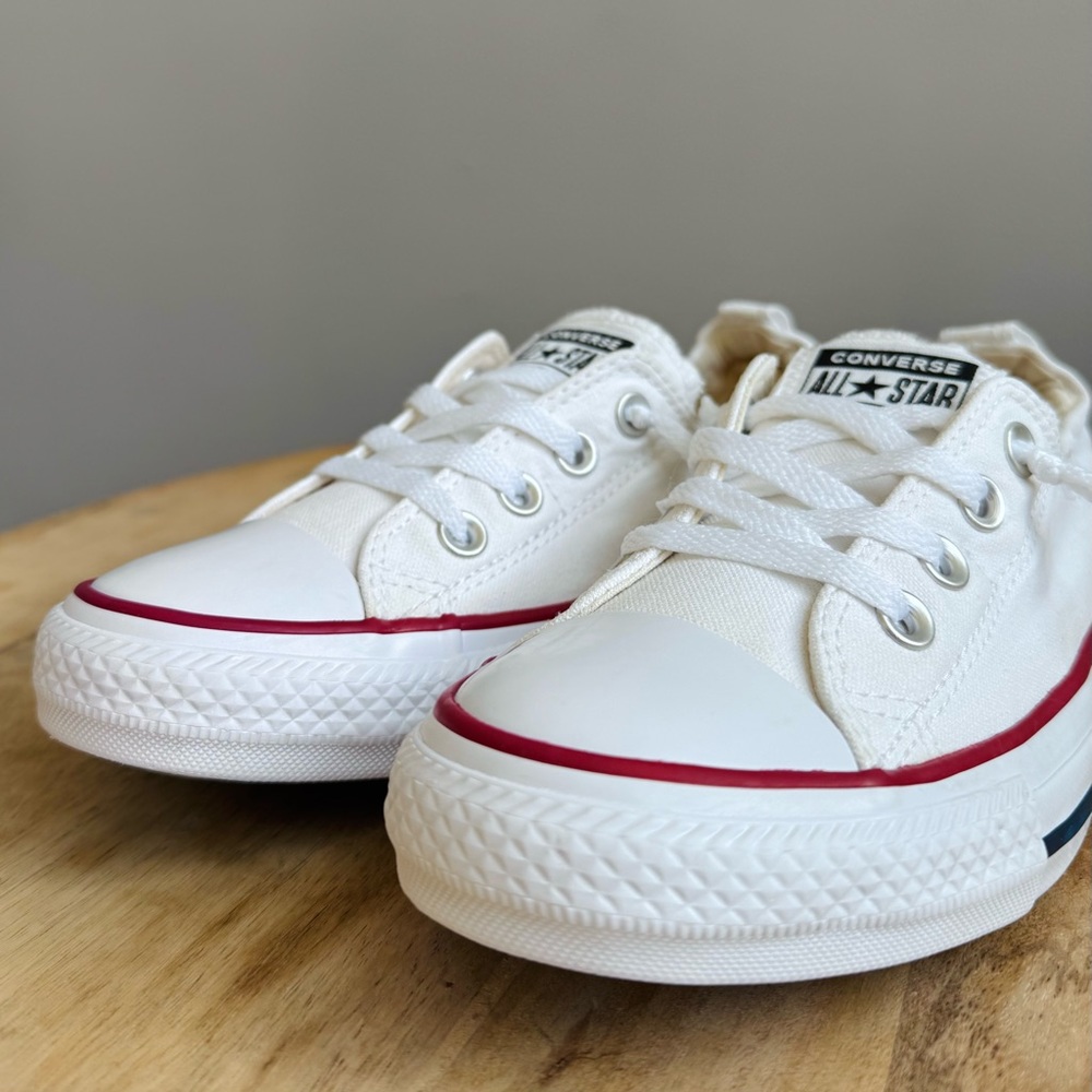 Women’s Converse Shoreline White Size 7.5 Slip On Canvas Sneakers - Picture 5 of 10